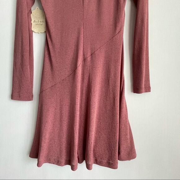 🆕 Altar’d State mauve dress long sleeve crewneck sz M - Picture 7 of 9